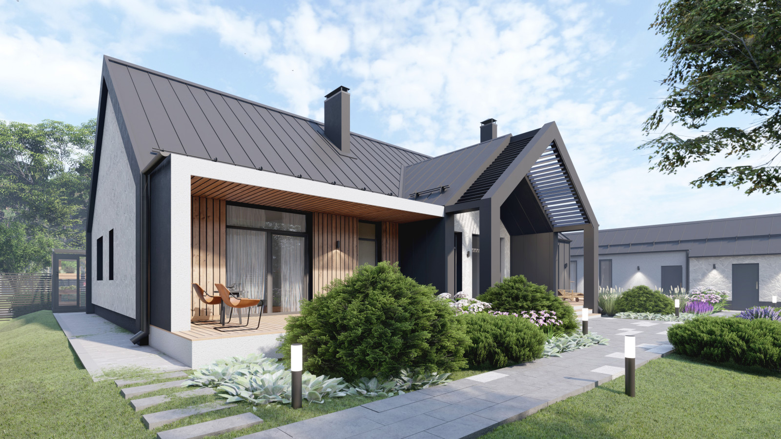 дом 260м2 с баней на участке 8,5 сот