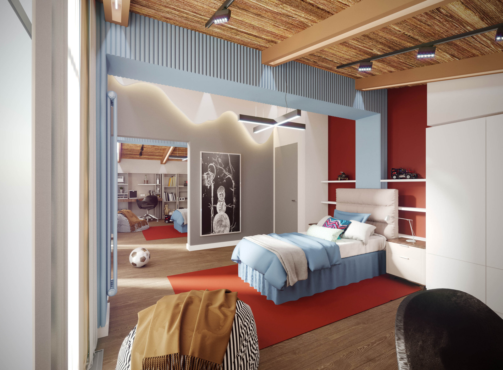 Детская  комната  для  мальчиков