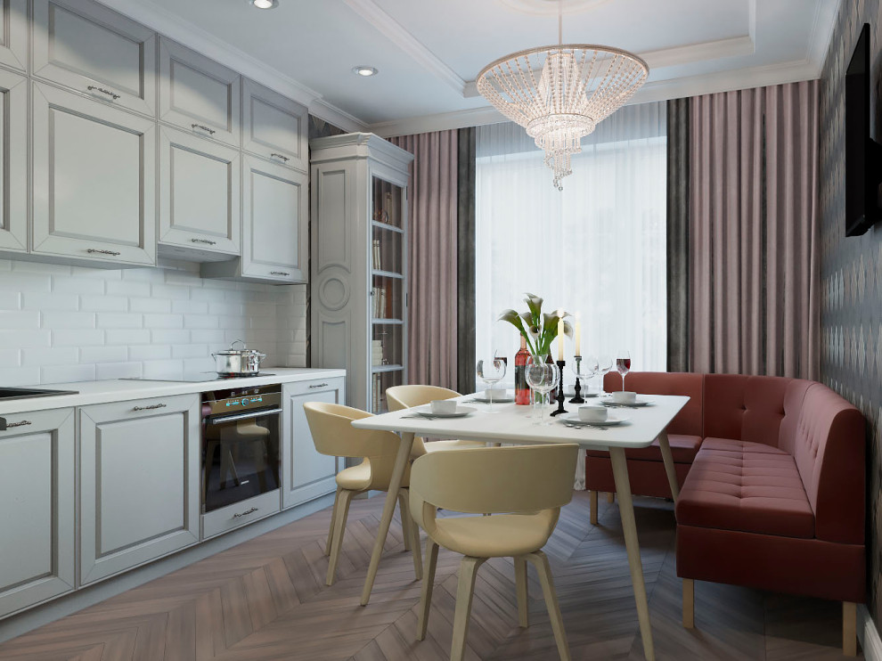 Дизайн проект 2х-комнатной квартиры в неоклассике