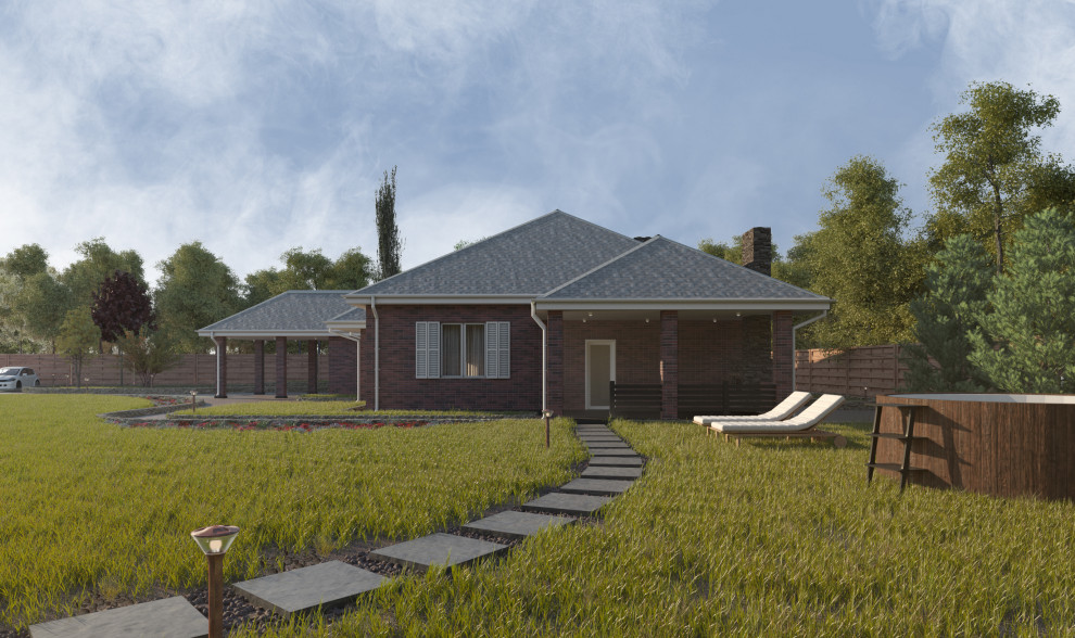 Одноэтажный жилой дом