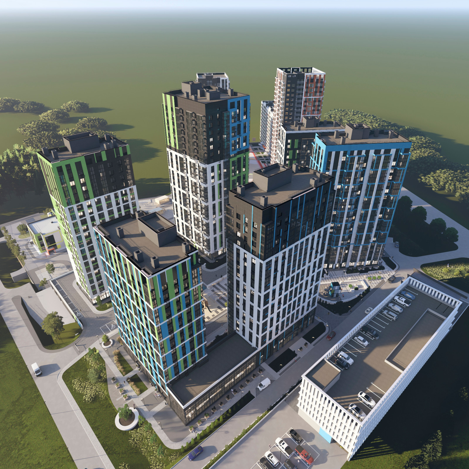 Обложка проекта: Жилой комплекс УНИВЕРС . Квартал 4/5