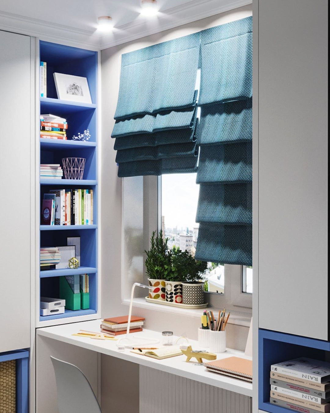 Светлая детская для мальчика с обоями Alltowall от дизайнера Куницына Марина