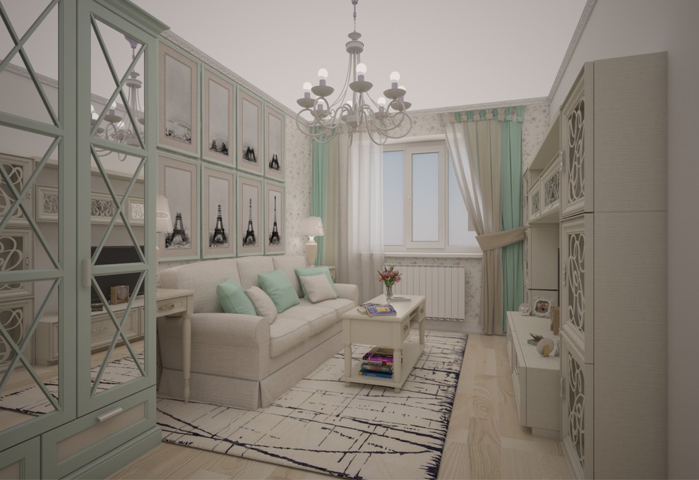 Обложка проекта: Однокомнатная квартира в стиле Городской Прованс