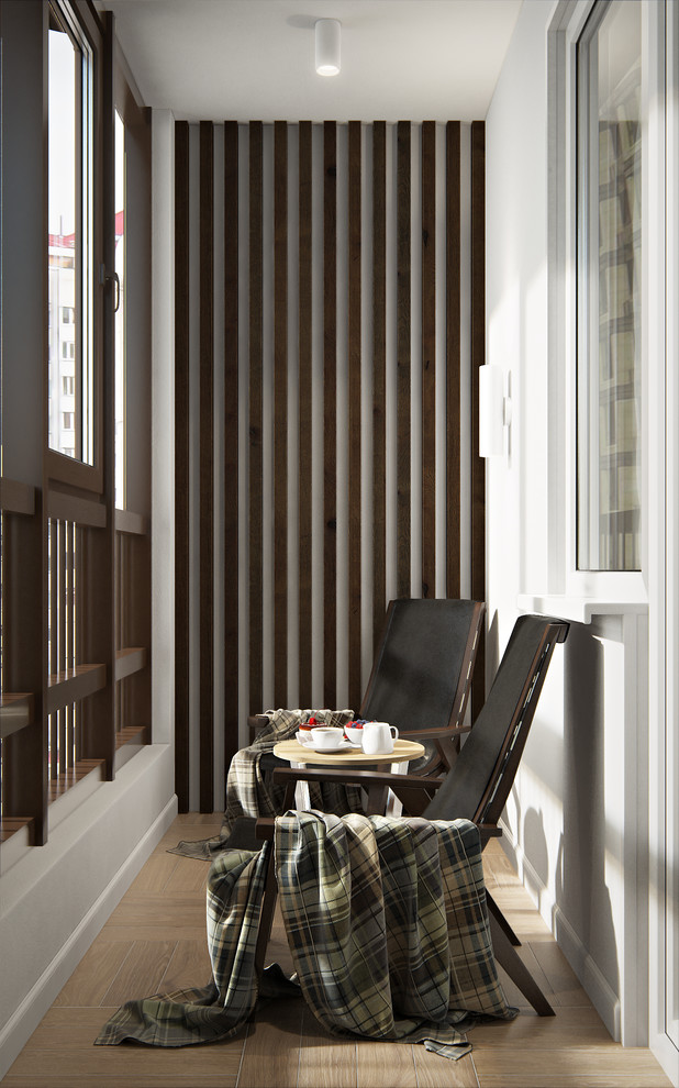 Обложка проекта: Лоджия с панорамными окнами на 18 этаже