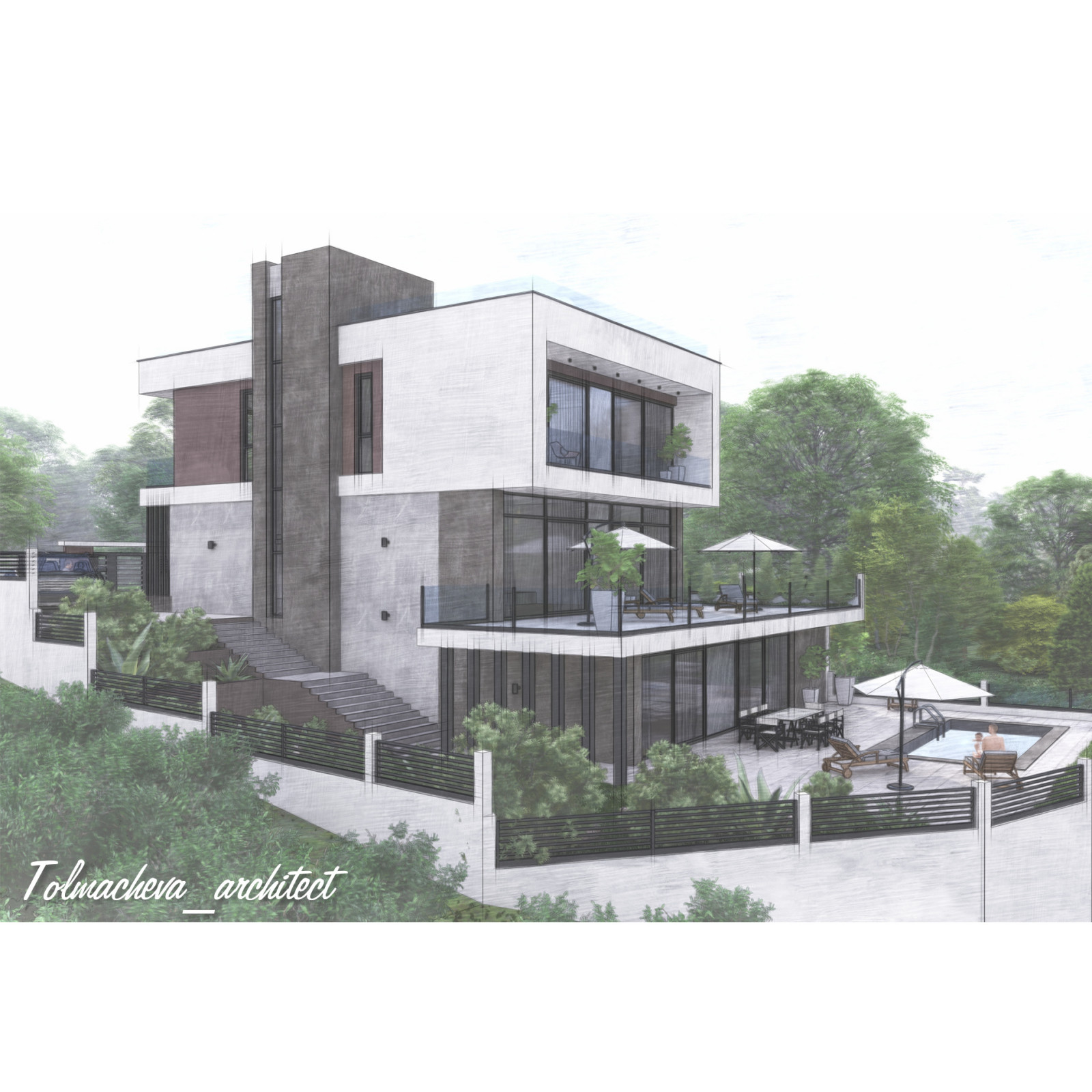 Частный жилой дом . Мацеста.