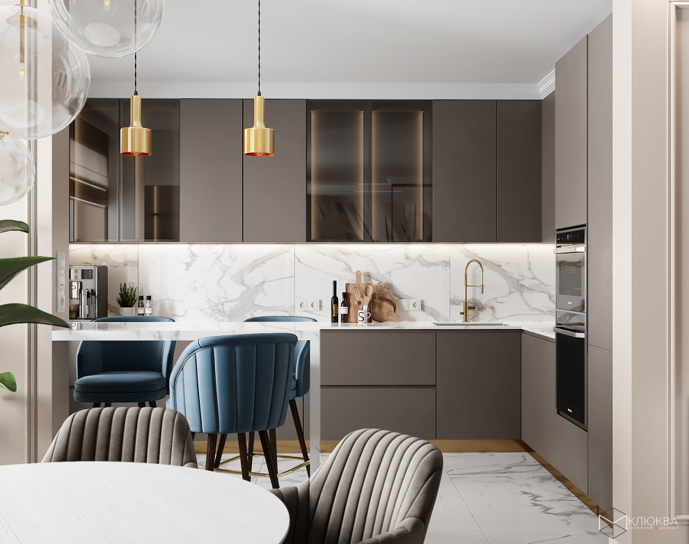 Обложка проекта: Проект кухни-столовой 27 кв.м