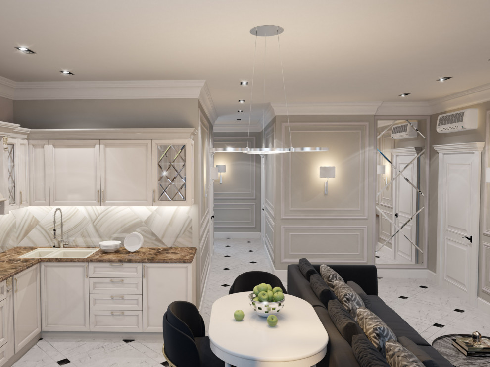 Неоклассика в интерьере двухкомнатной квартиры