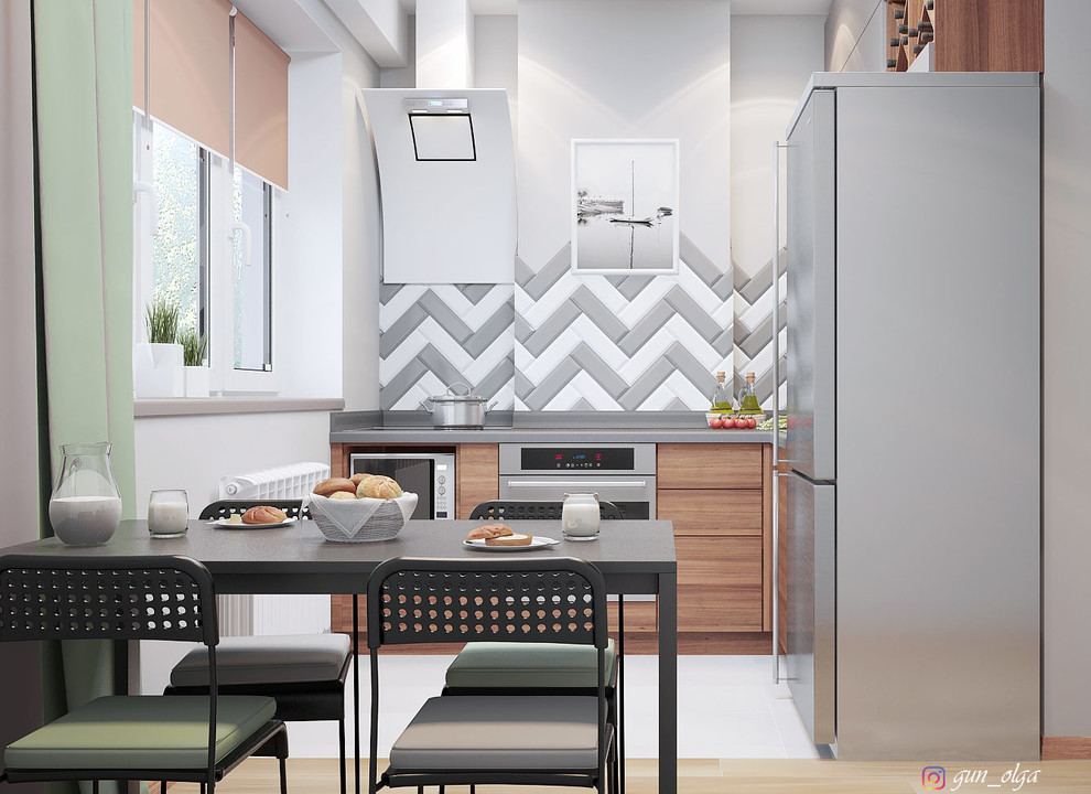 Кухня. Дизайн и визуализация для мебельной компании в интерьер заказчика