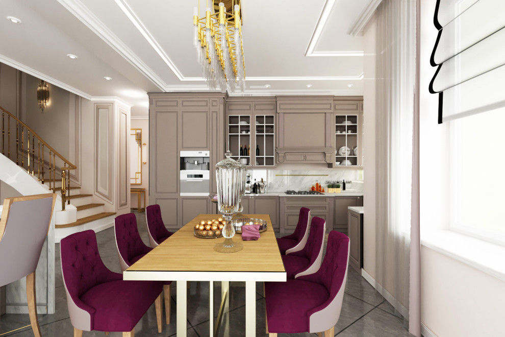 Загородный дом в подмосковье. Столовая