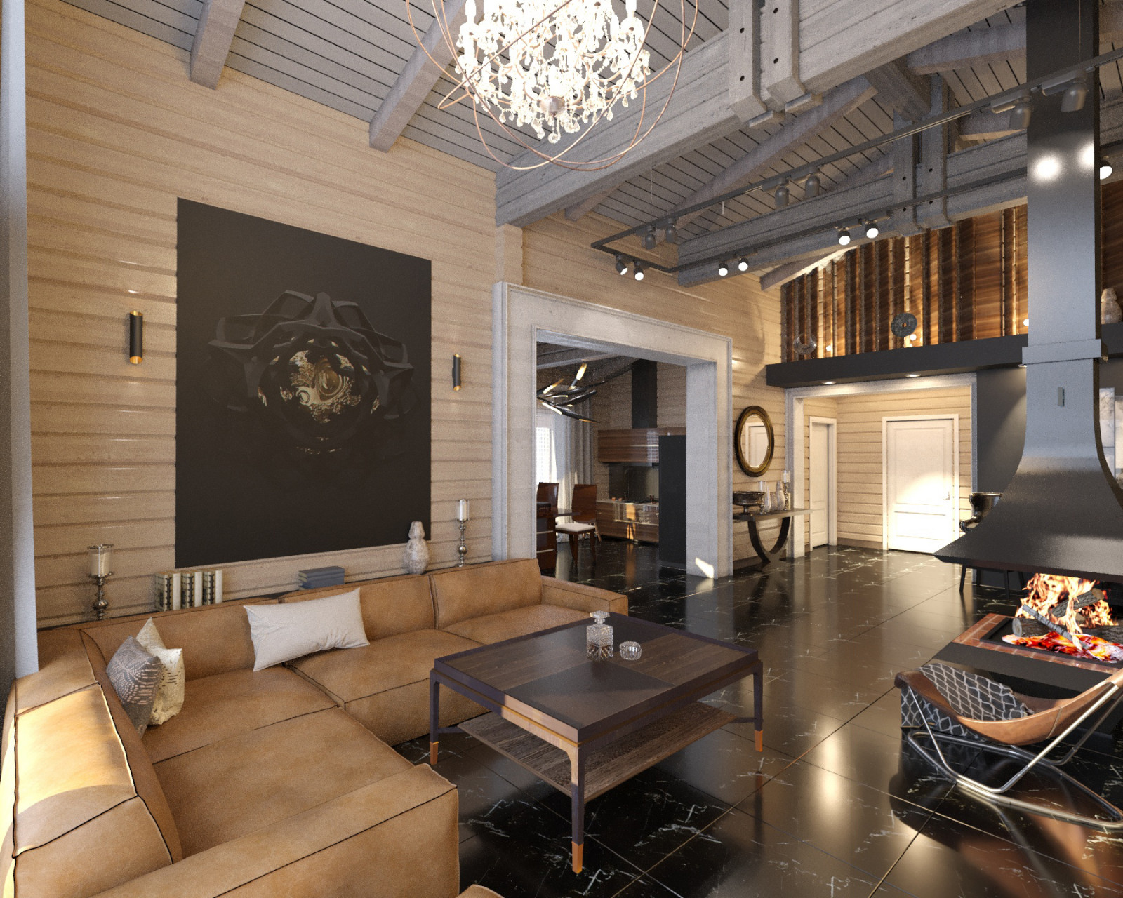 Первозванное интерьеры дома из клееного бруса