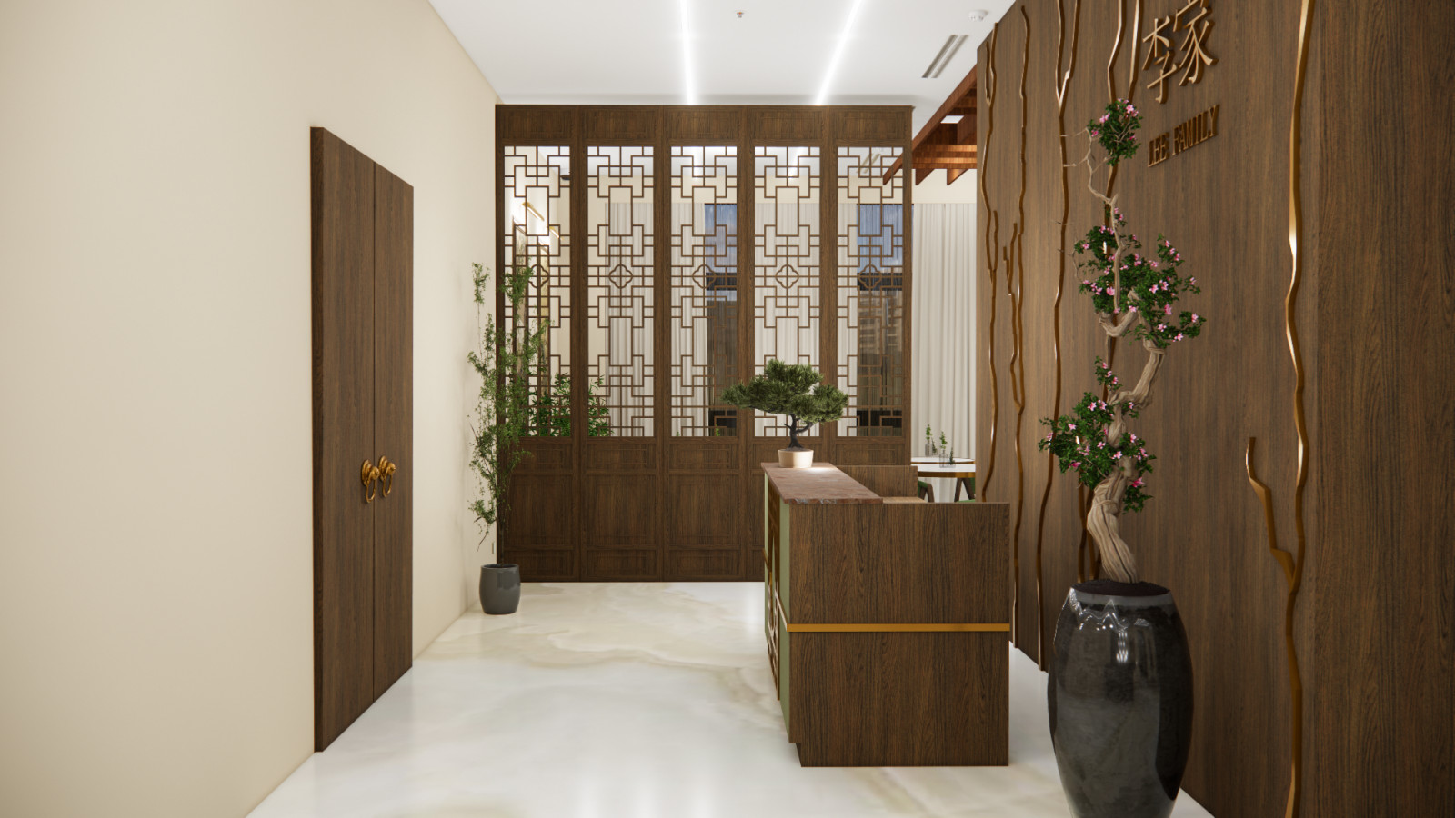 Визуализация проекта китайского ресторана