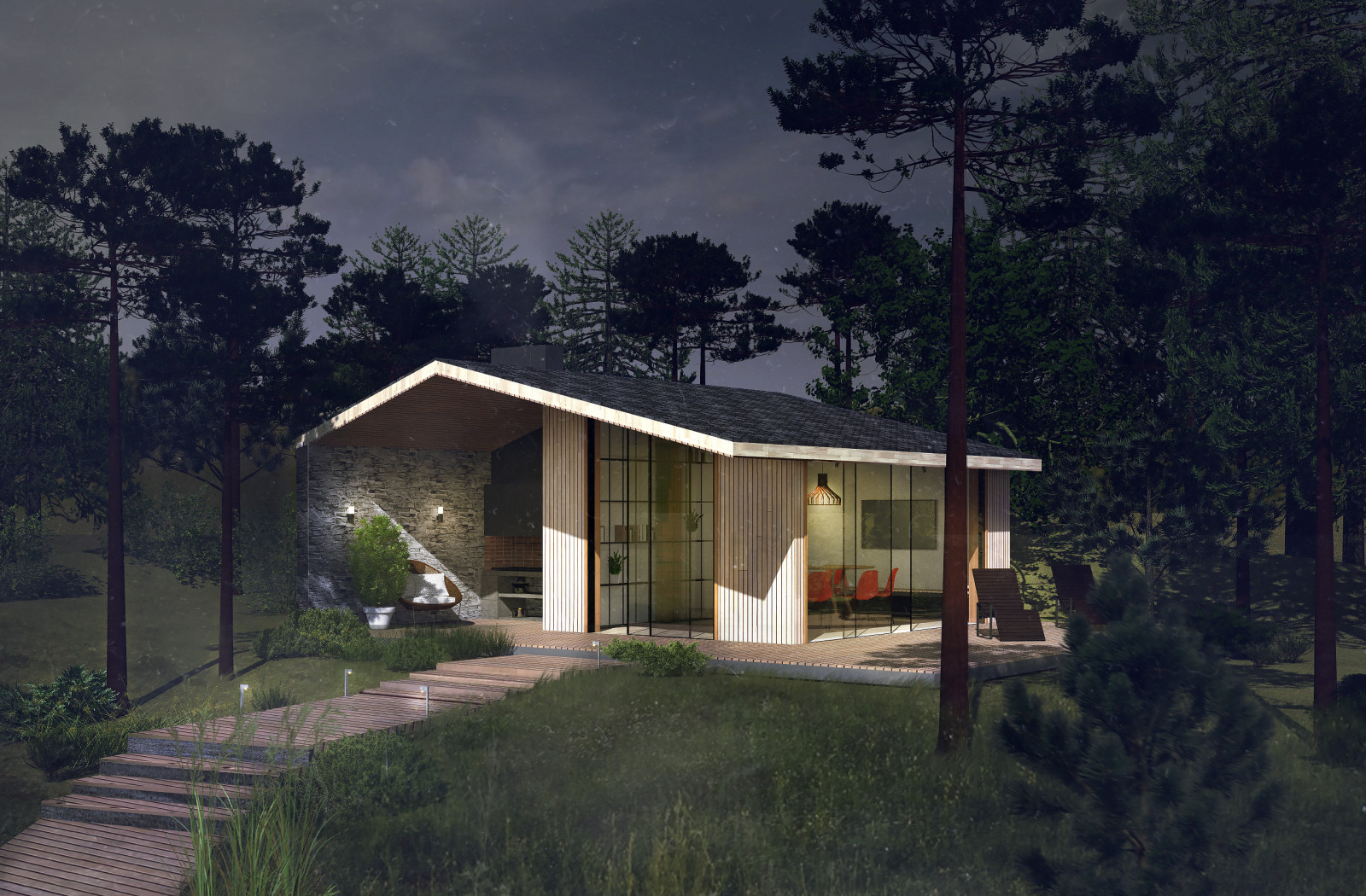 проект летней кухни с барбекю Liechtenstein