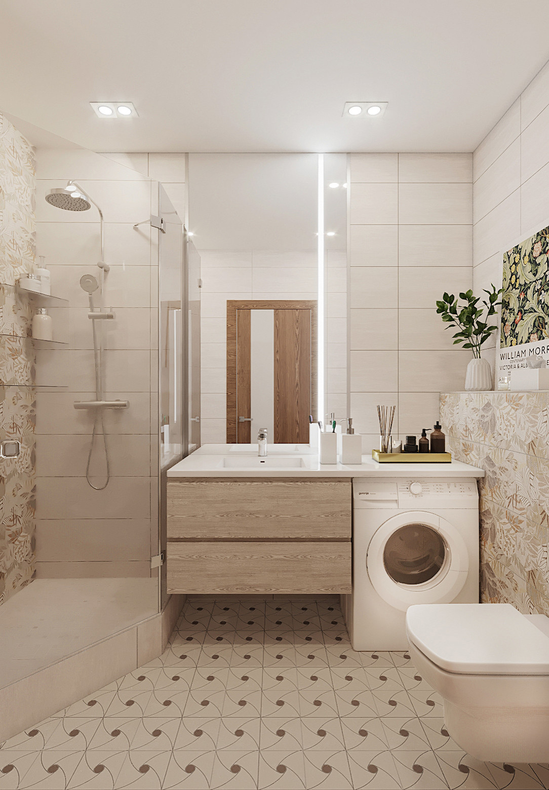 Современный интерьер санузла