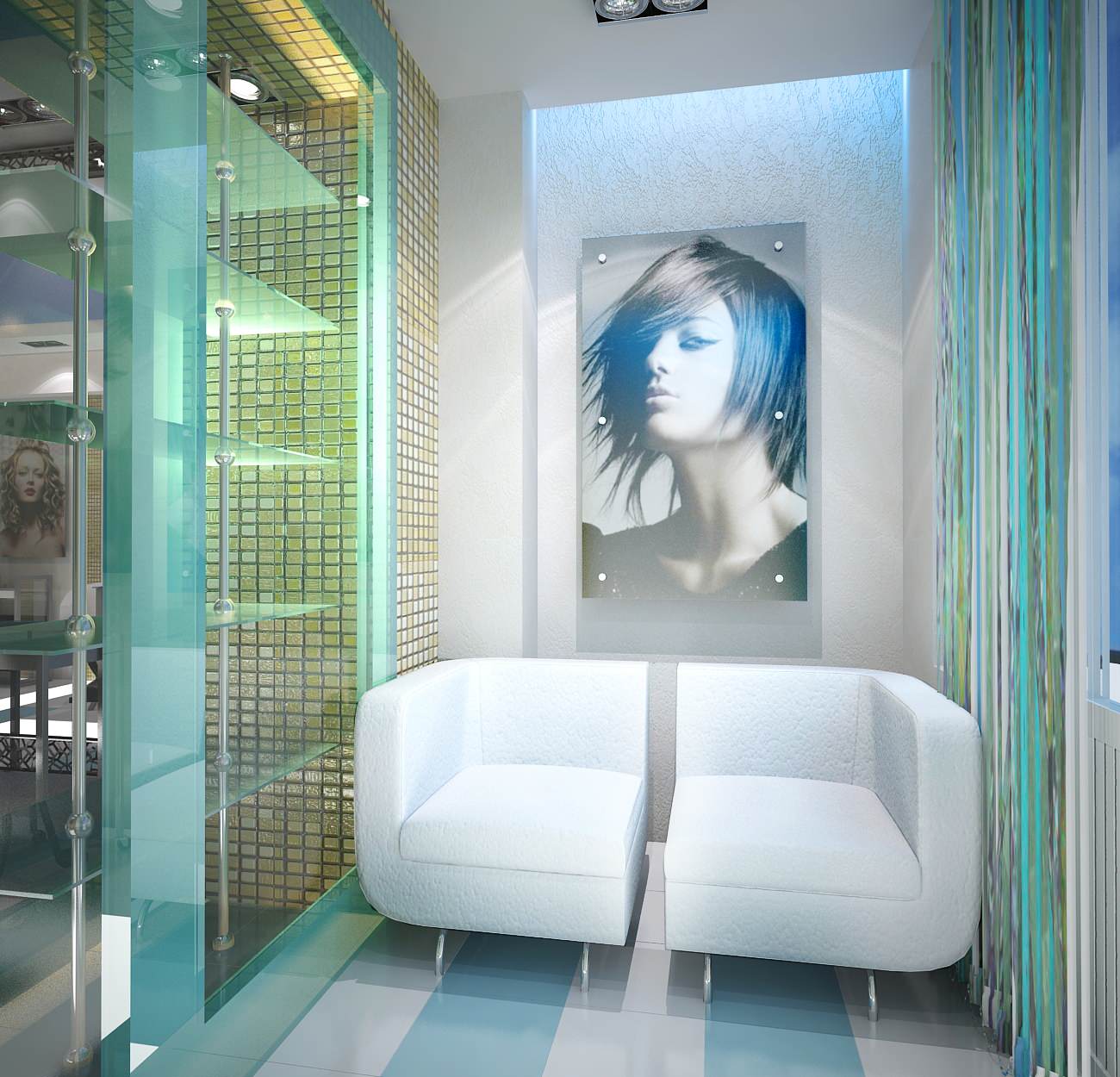 Интерьеры салонов красоты