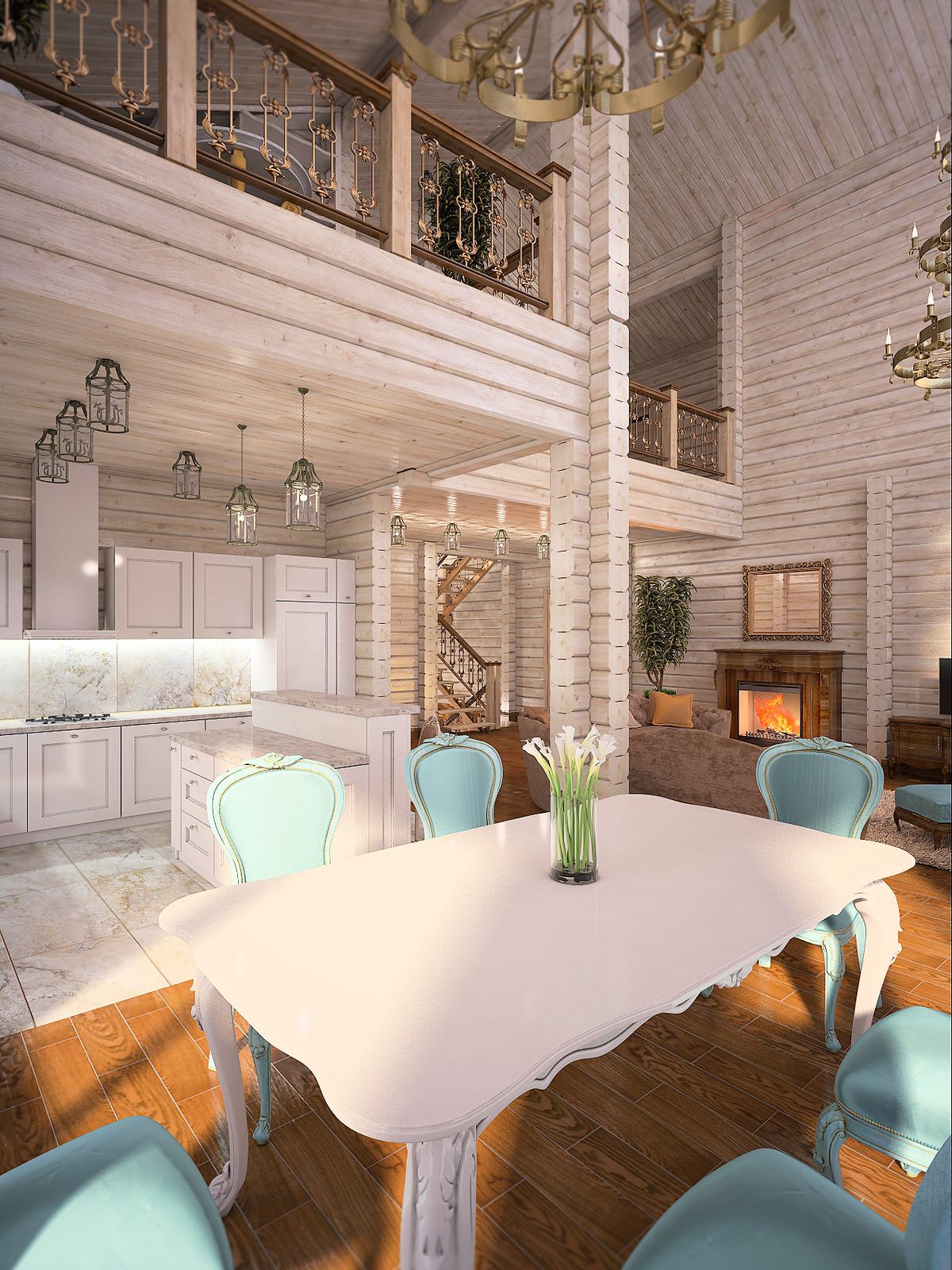 Коттедж из клеёного бруса