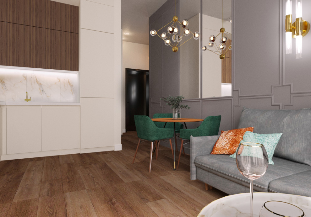 Дизайн кухни-гостиной