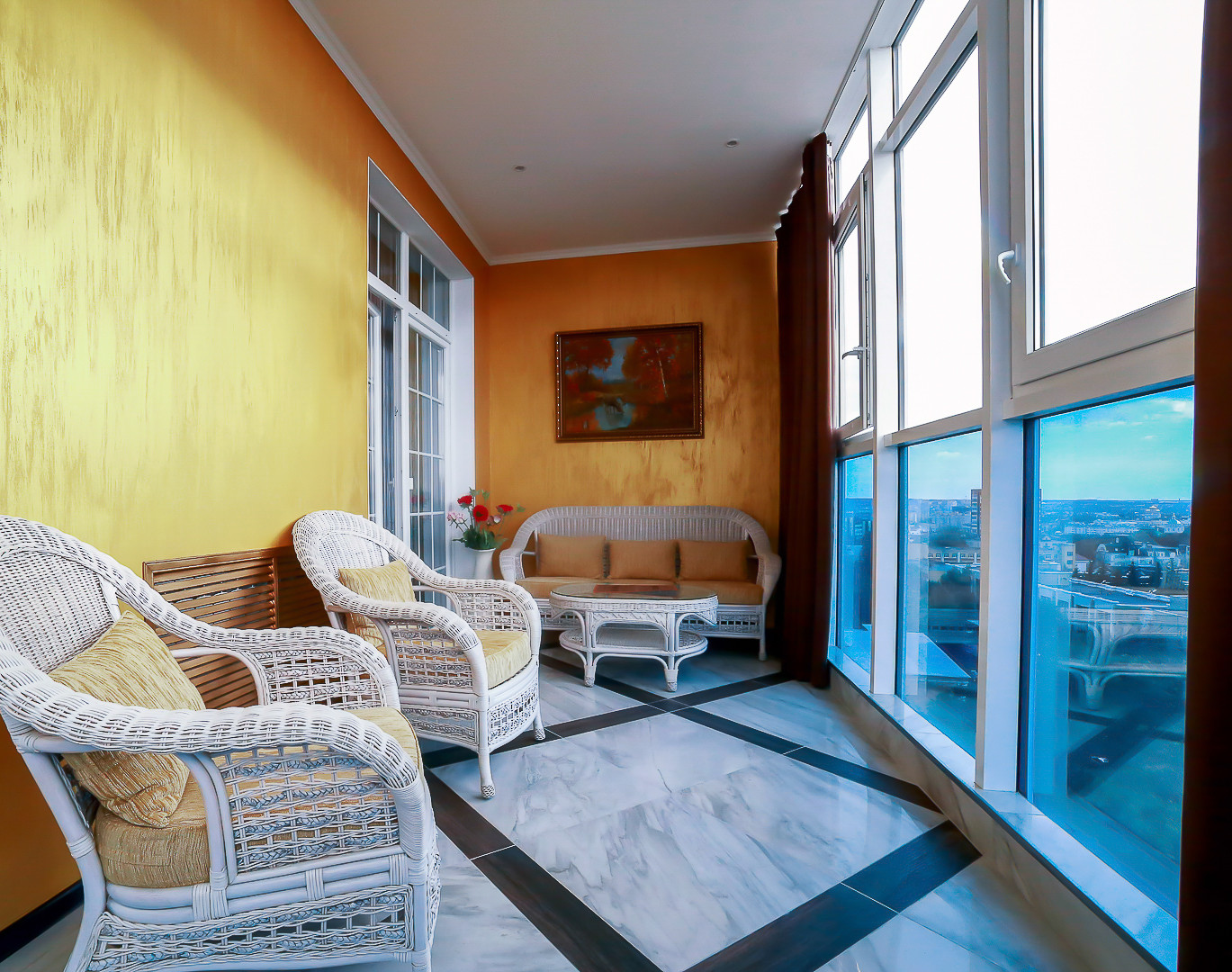 Классический интерьер трехкомнатной квартиры