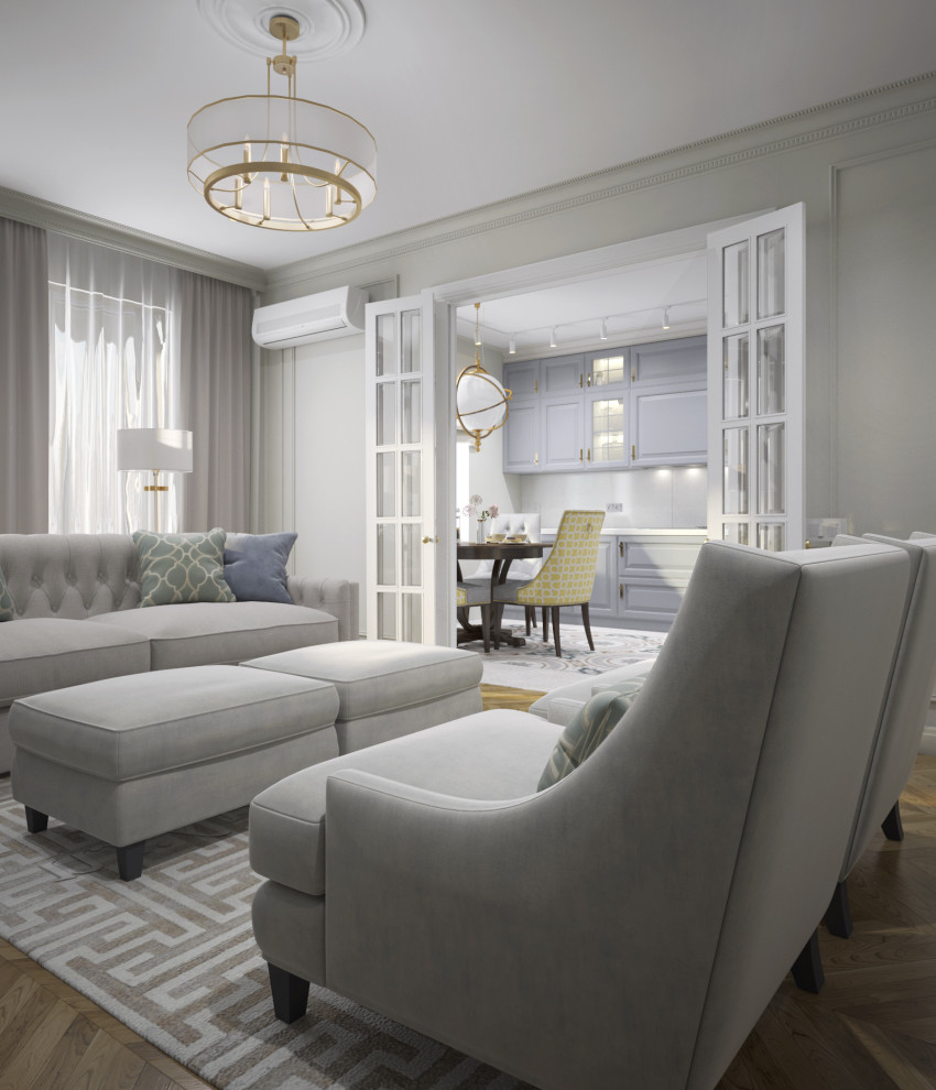 Современная / Американская классика. Квартира 86 кв.м