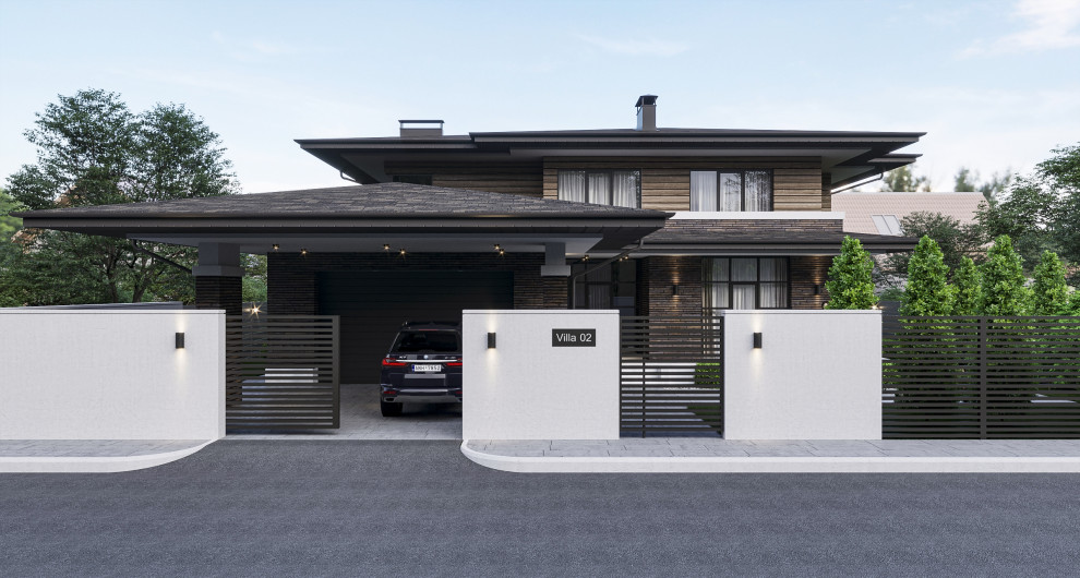 Проект дома в стиле прерий (Райта)