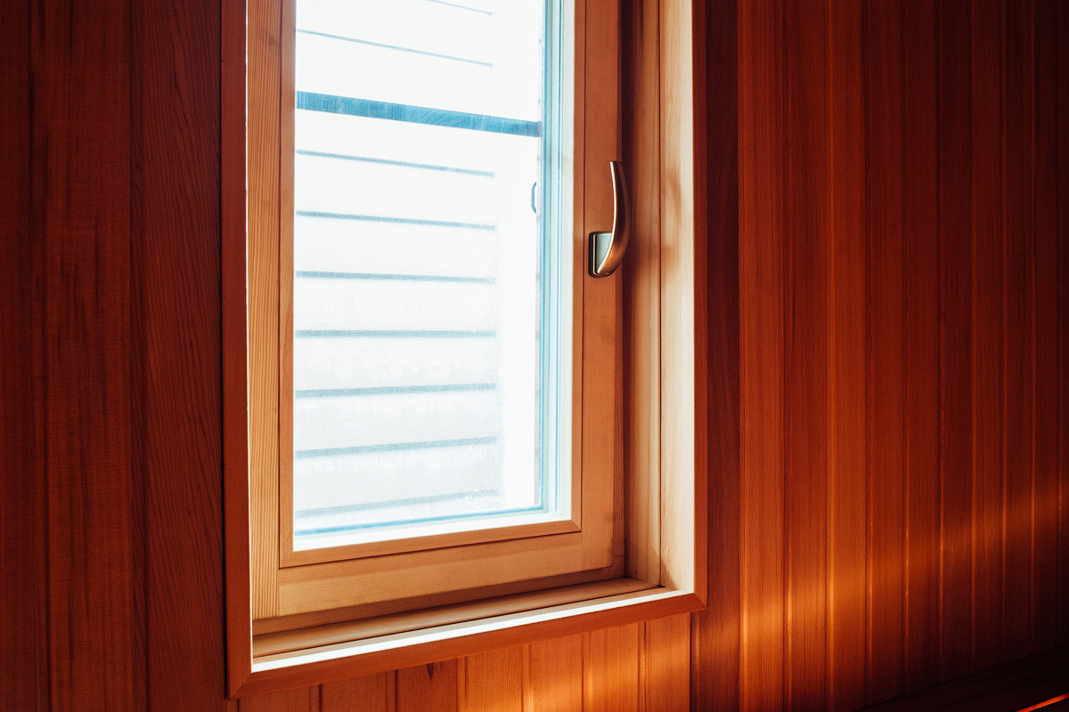 Окно в баню.