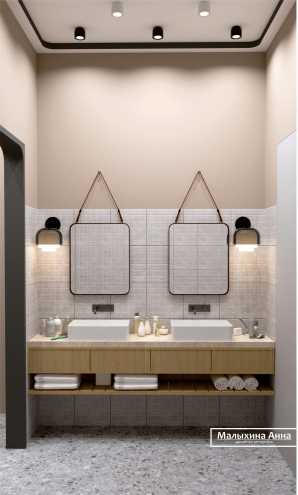 Дизайн ванны в стиле минимализм