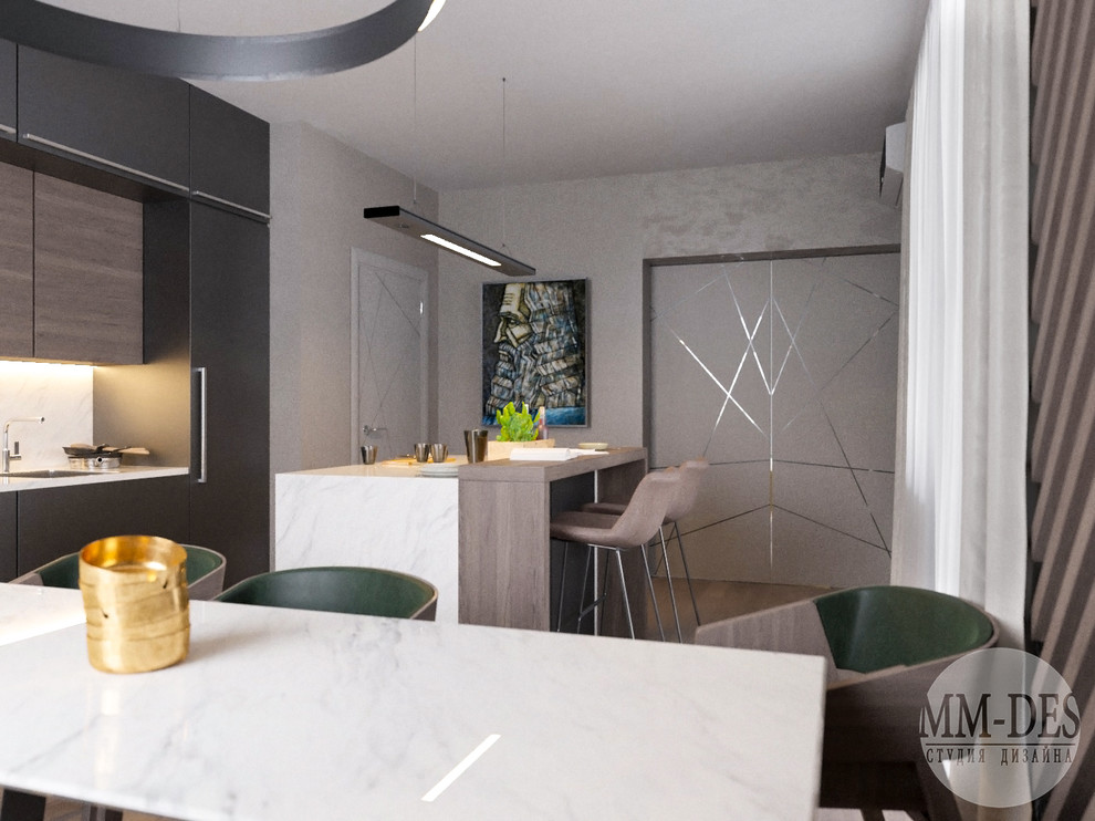 Современная квартира. "Бетонные джунгли"