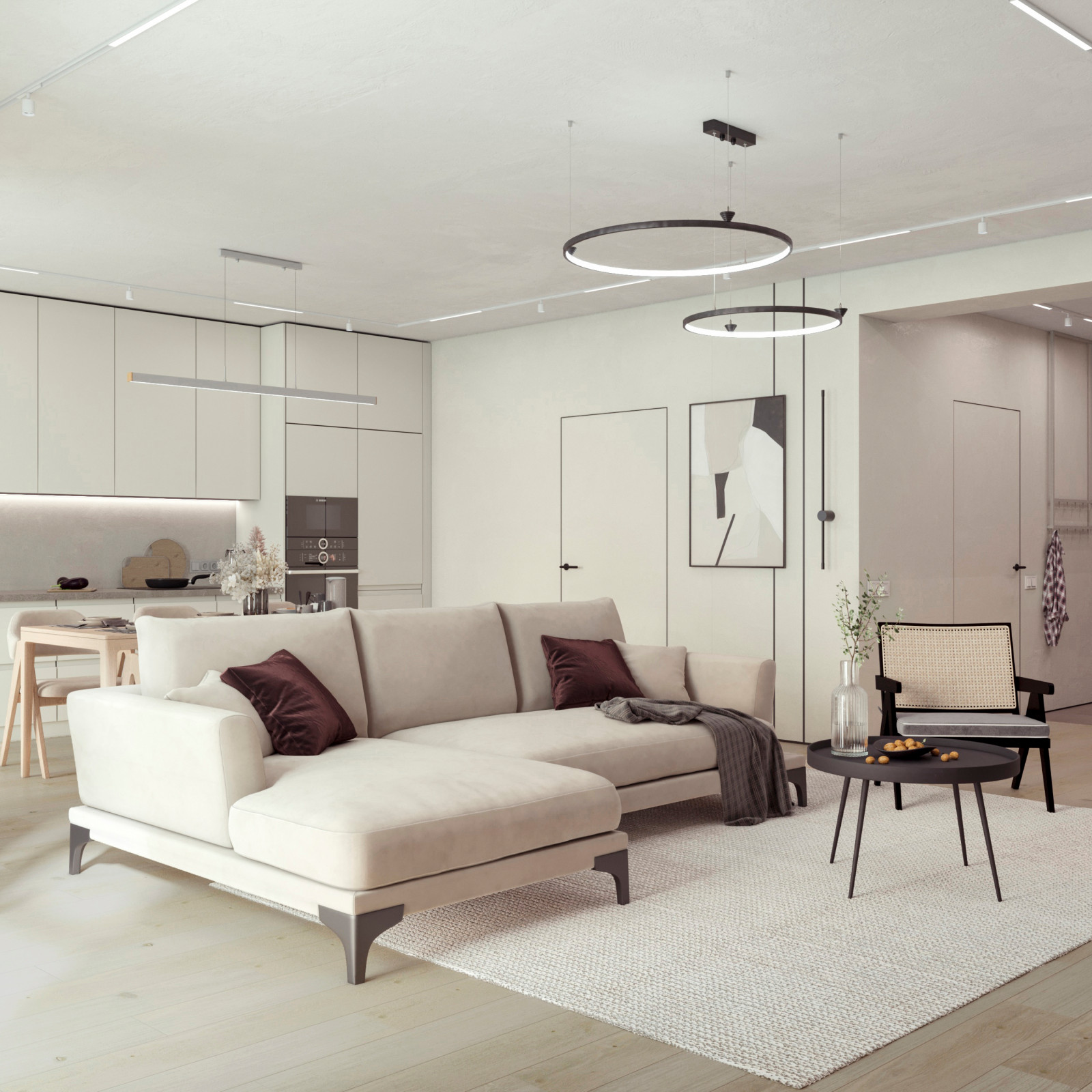 Дизайн-проект загородного дома, 84 м2