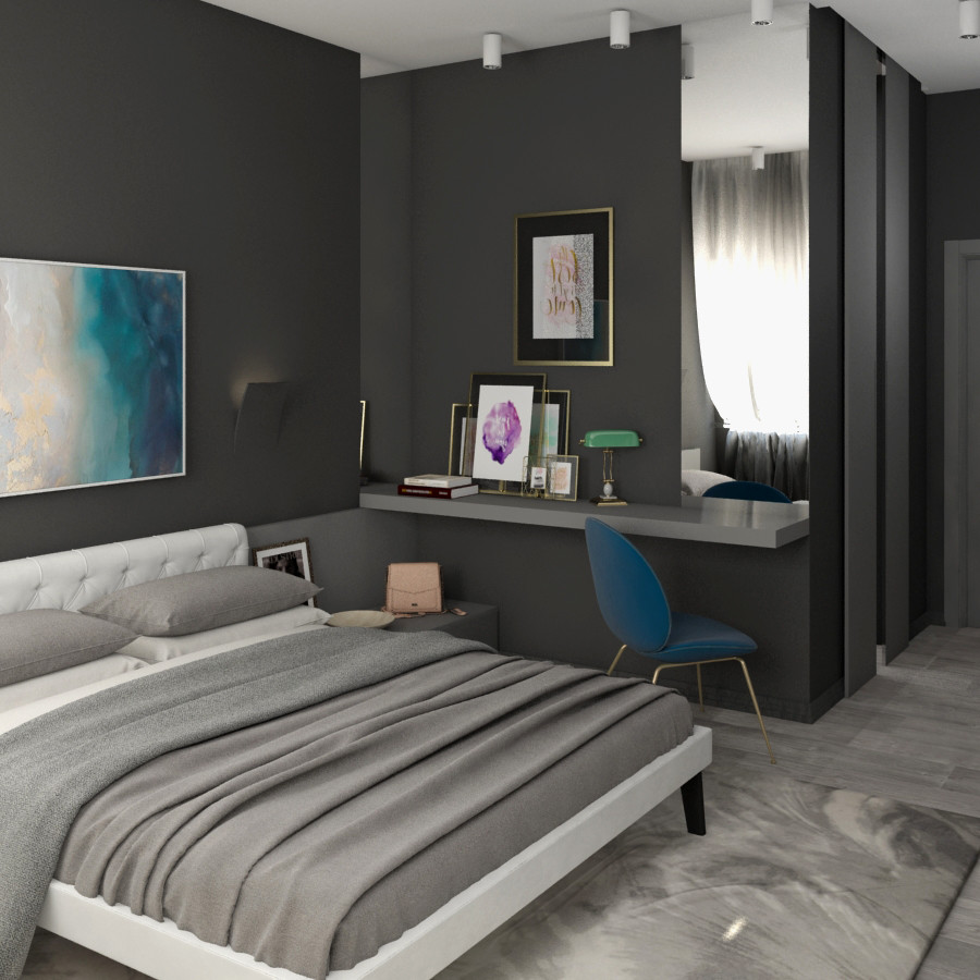 Квартира для молодой семьи в туманном настроении