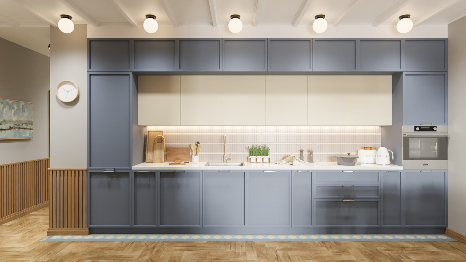 Небесного цвета