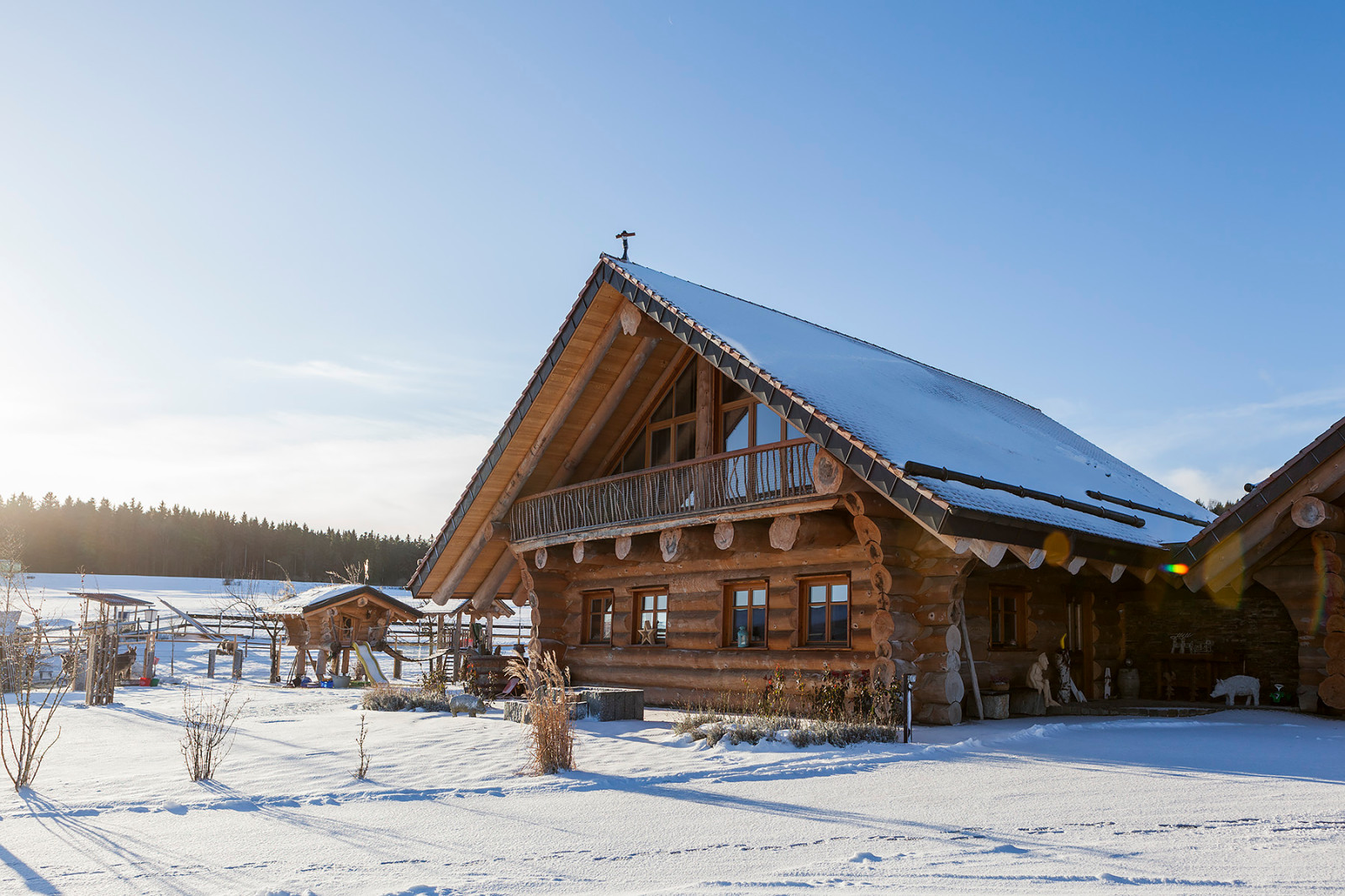Съёмка дома в деревне Кёнигсхайм, Германия