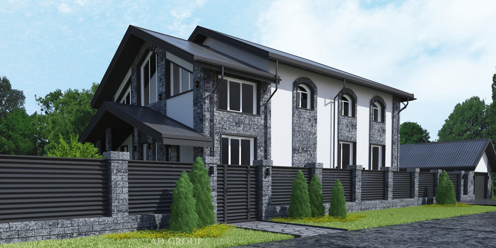 Ландшафтный дизайн участка и архитектурный проект дома. "Плеханово"