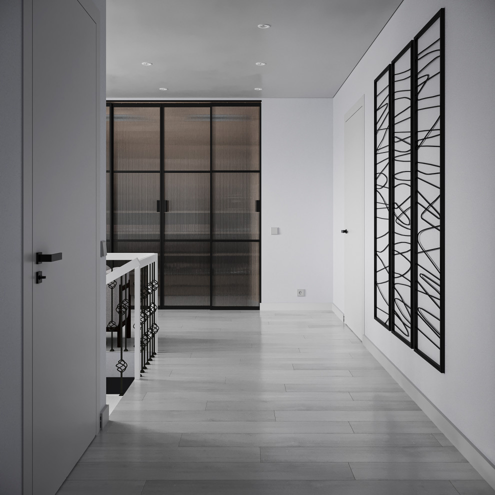 Дизайн интерьера мансардного этажа в частном доме.