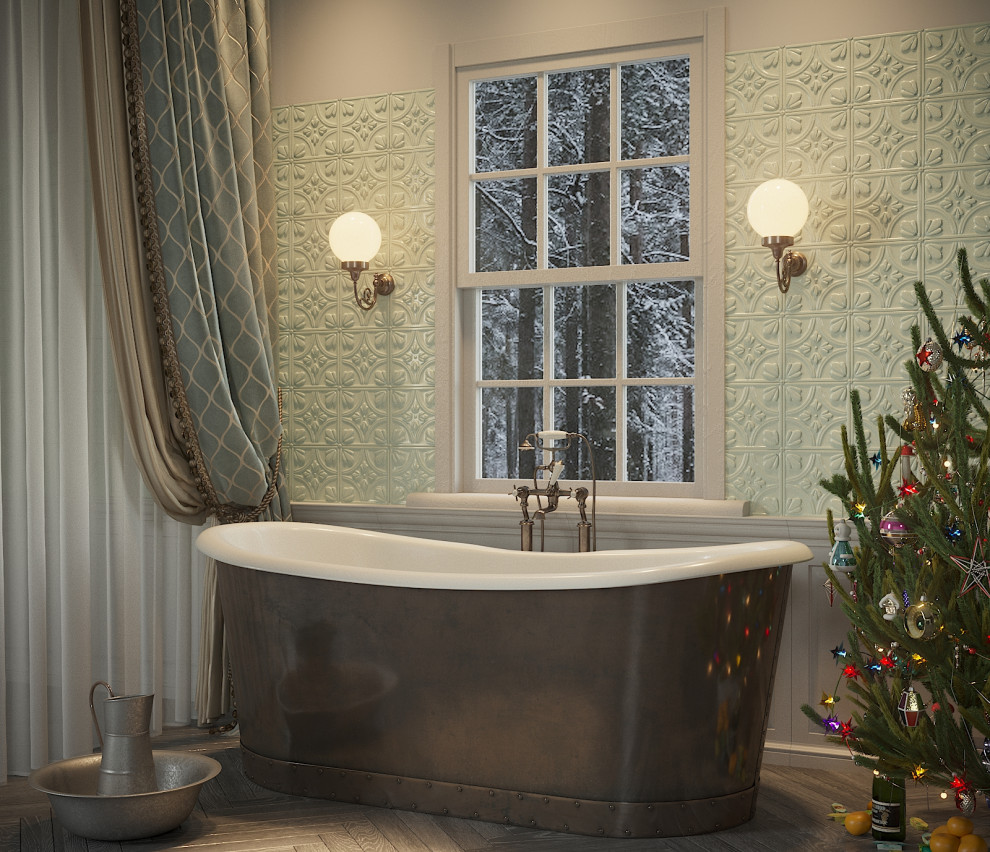 Ванная в загородном доме