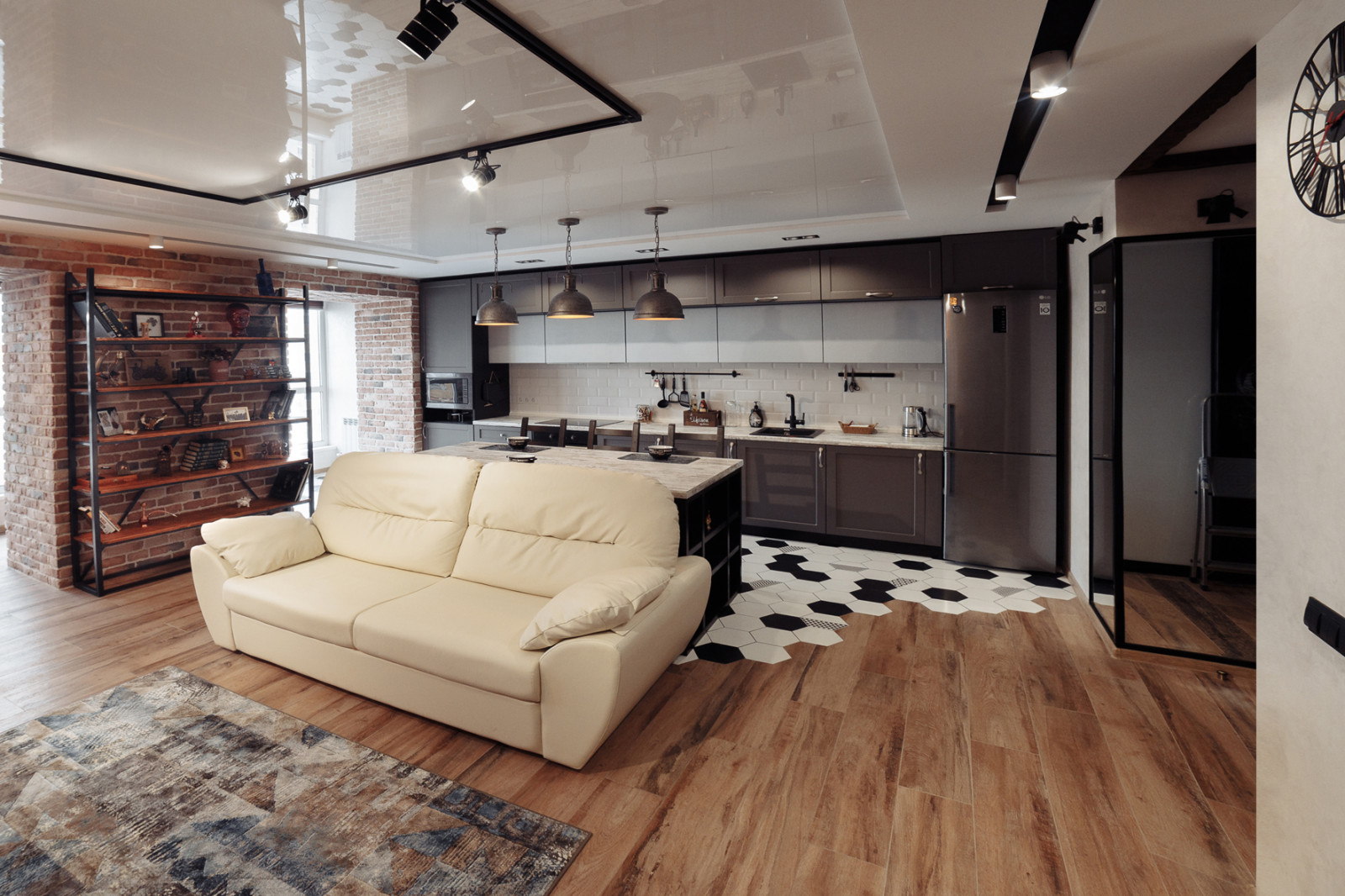 LITE LOFT. Дизайн-проект однокомнатной квартиры 58 м2