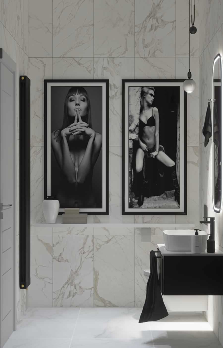 Современный небольшой санузел