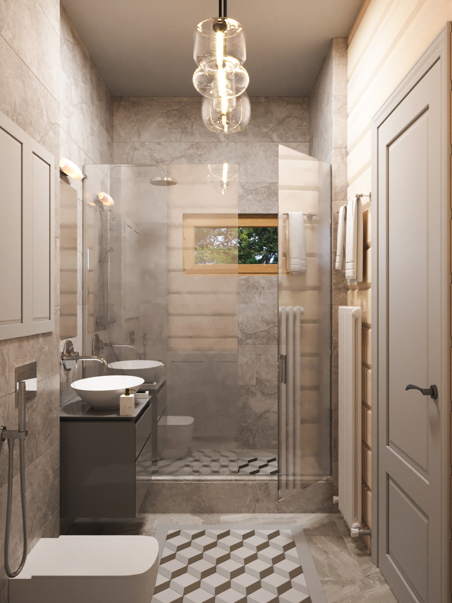 Проект интерьеров дома под Петербургом