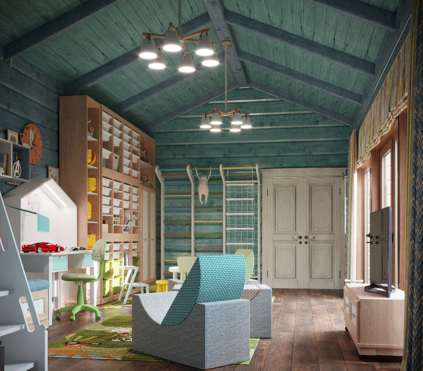 Интерьер в стиле Прованс в пос. Медное Озеро