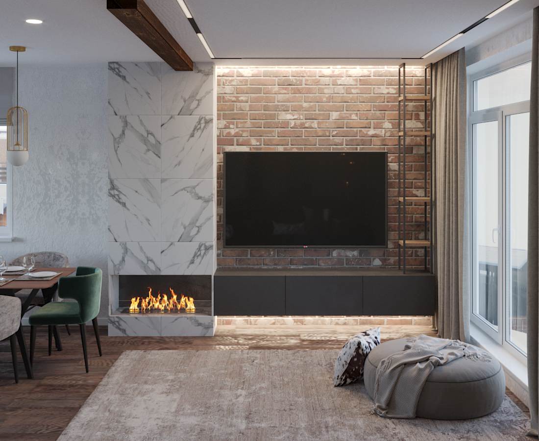 Лофт для молодой пары