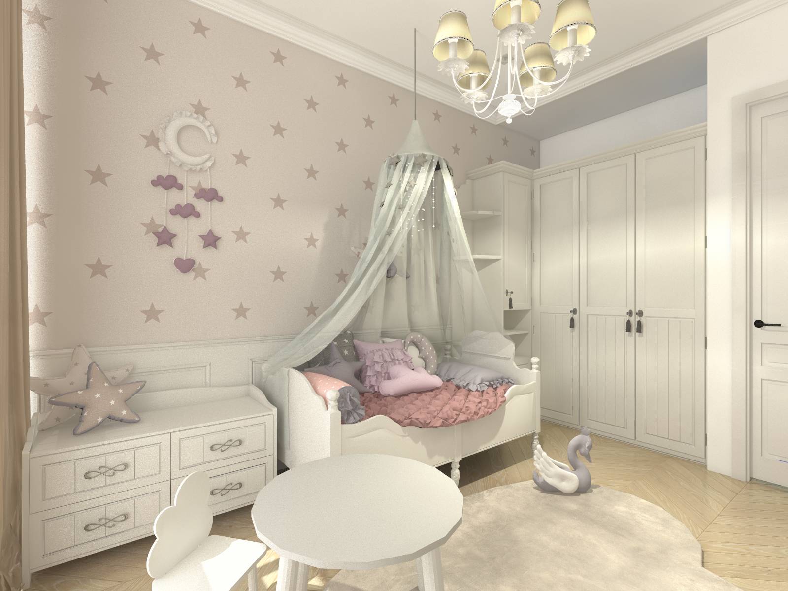 Квартира в стиле неоклассика