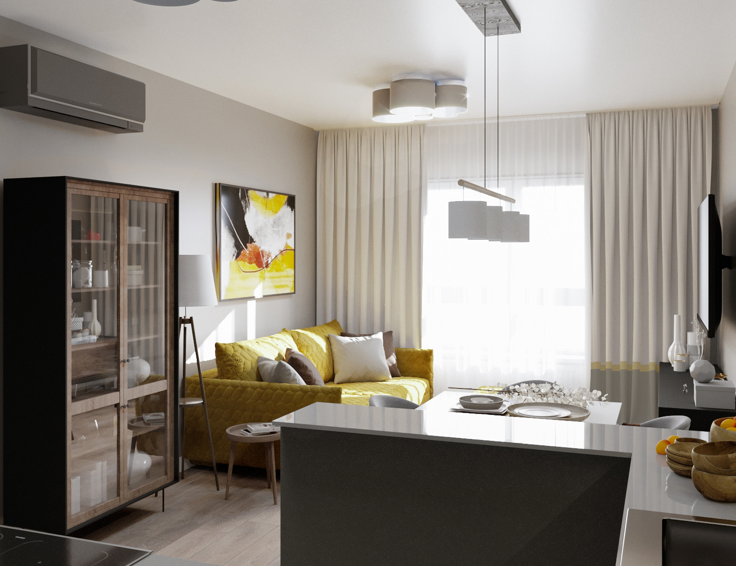 Квартира с цветом