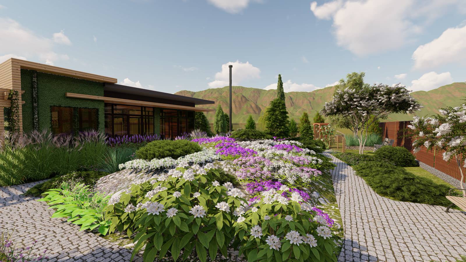 Каменистые устройства на участке 7 соток. "День/Ночь"