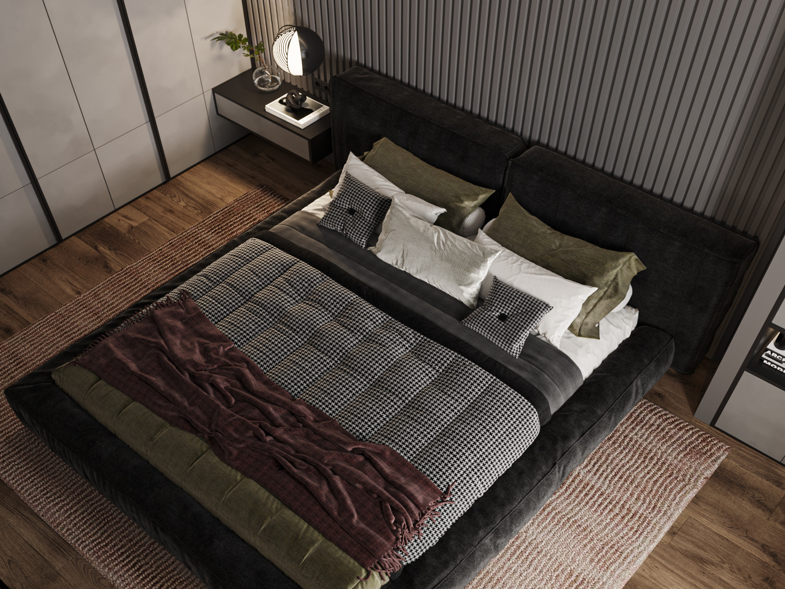 Blackflat. Квартира в ЖК Палаццио, 45 кв.м.