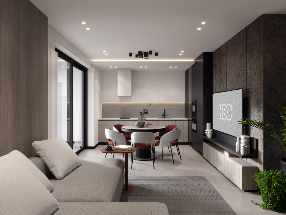 Современная квартира с акцентами