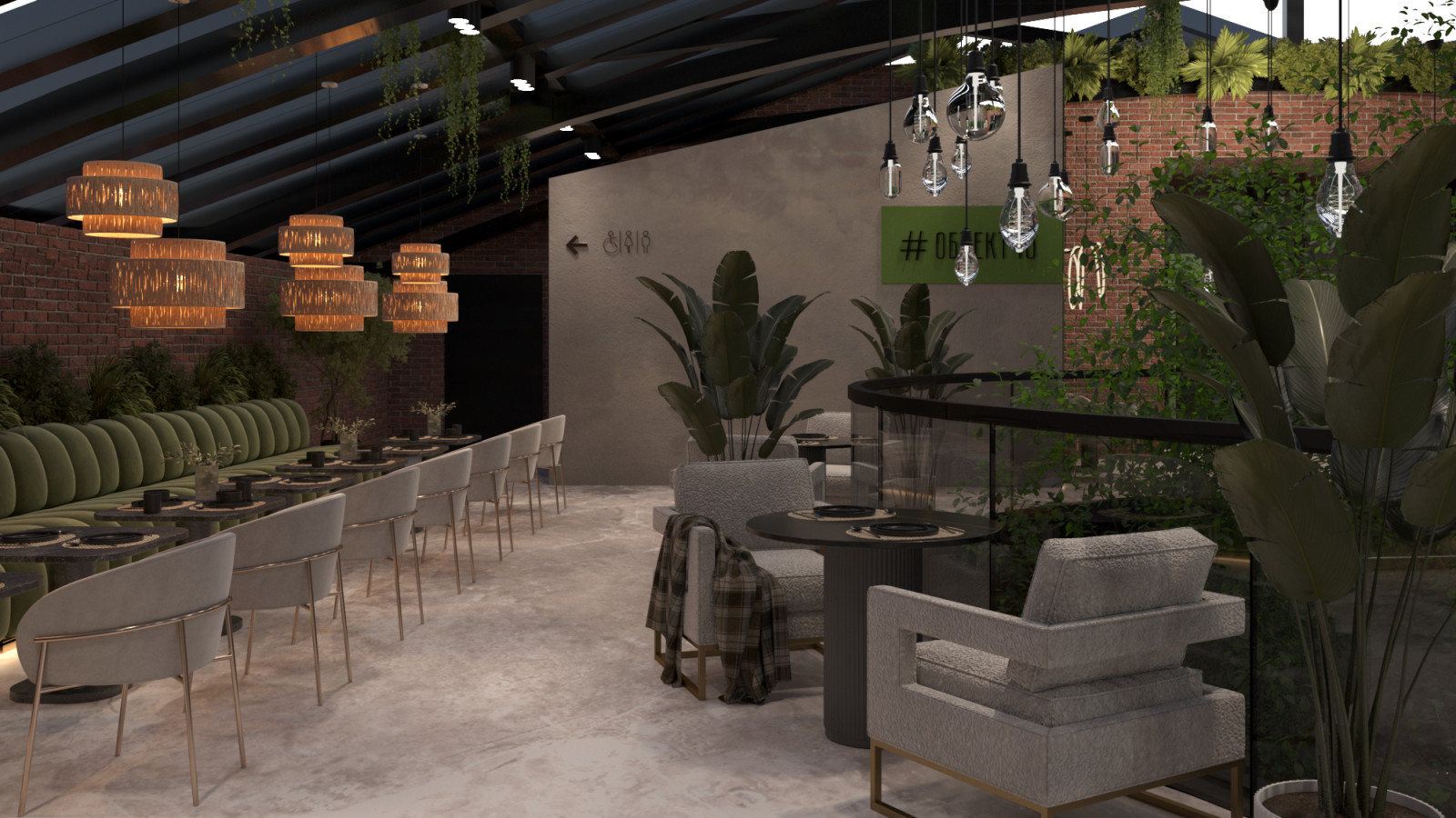 Реконструкция бывшего завода в Калуге. Проект ресторана на крыше завода