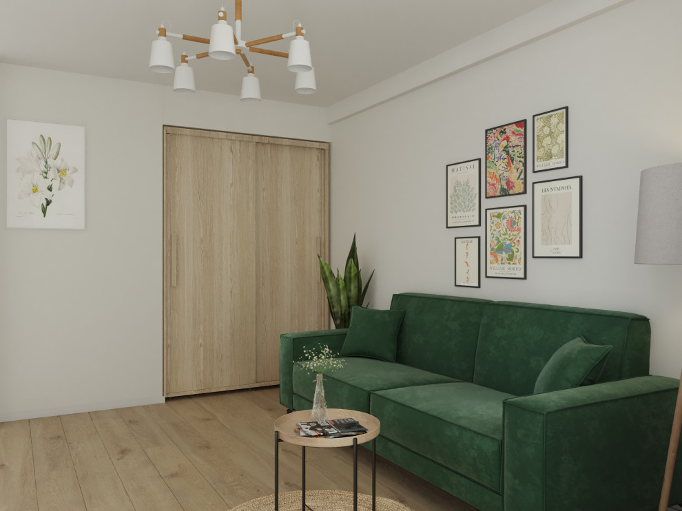 Обложка проекта: Визуализация бюджетной квартиры (45 м кв) на продажу в г. Санкт-Петербург