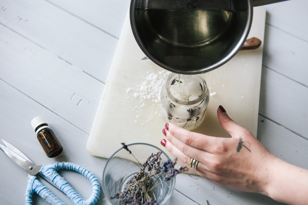 DIY: Лавандовая свеча своими руками