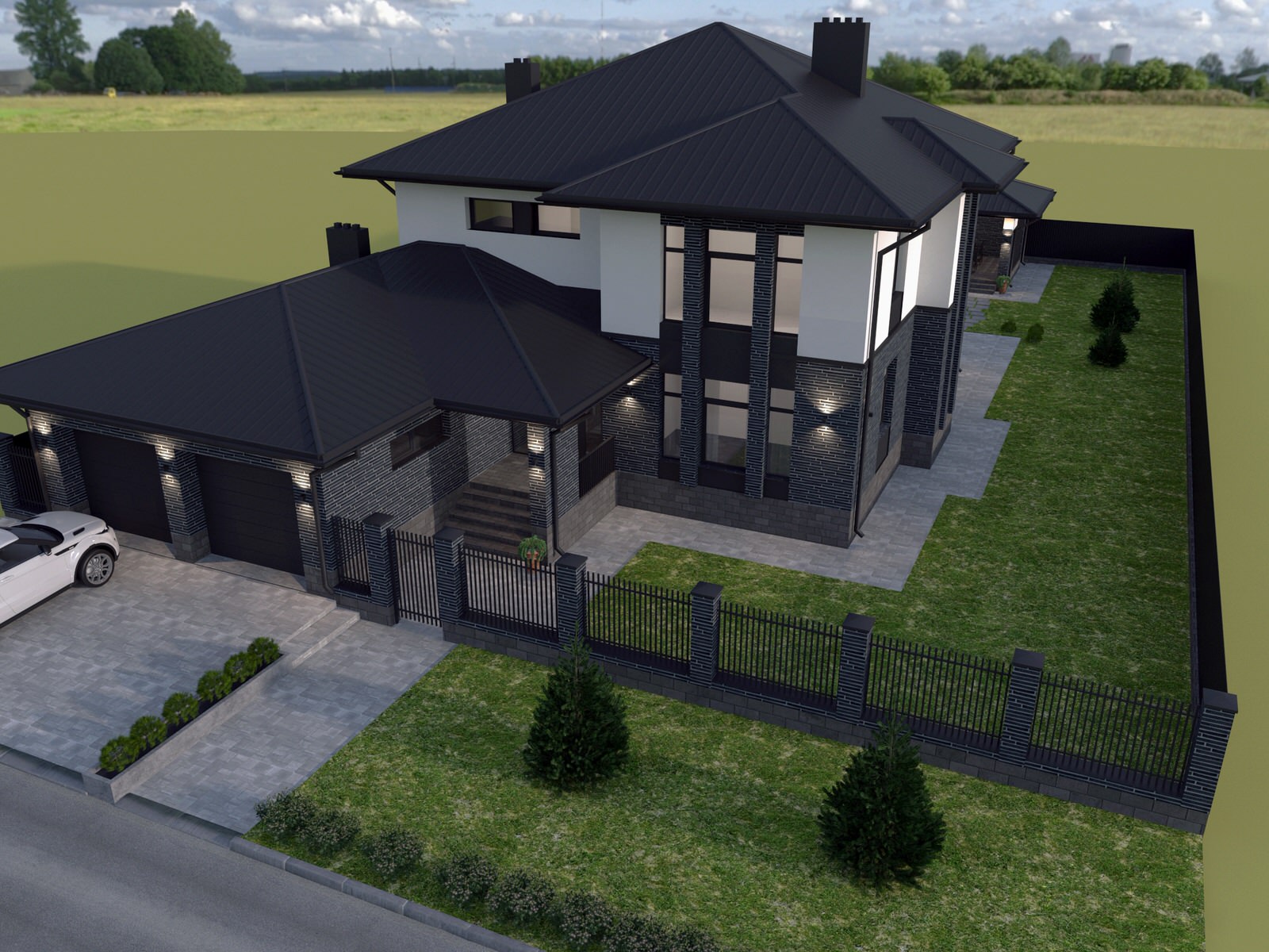 Проект дома 315  м.кв. в п. Пригородный