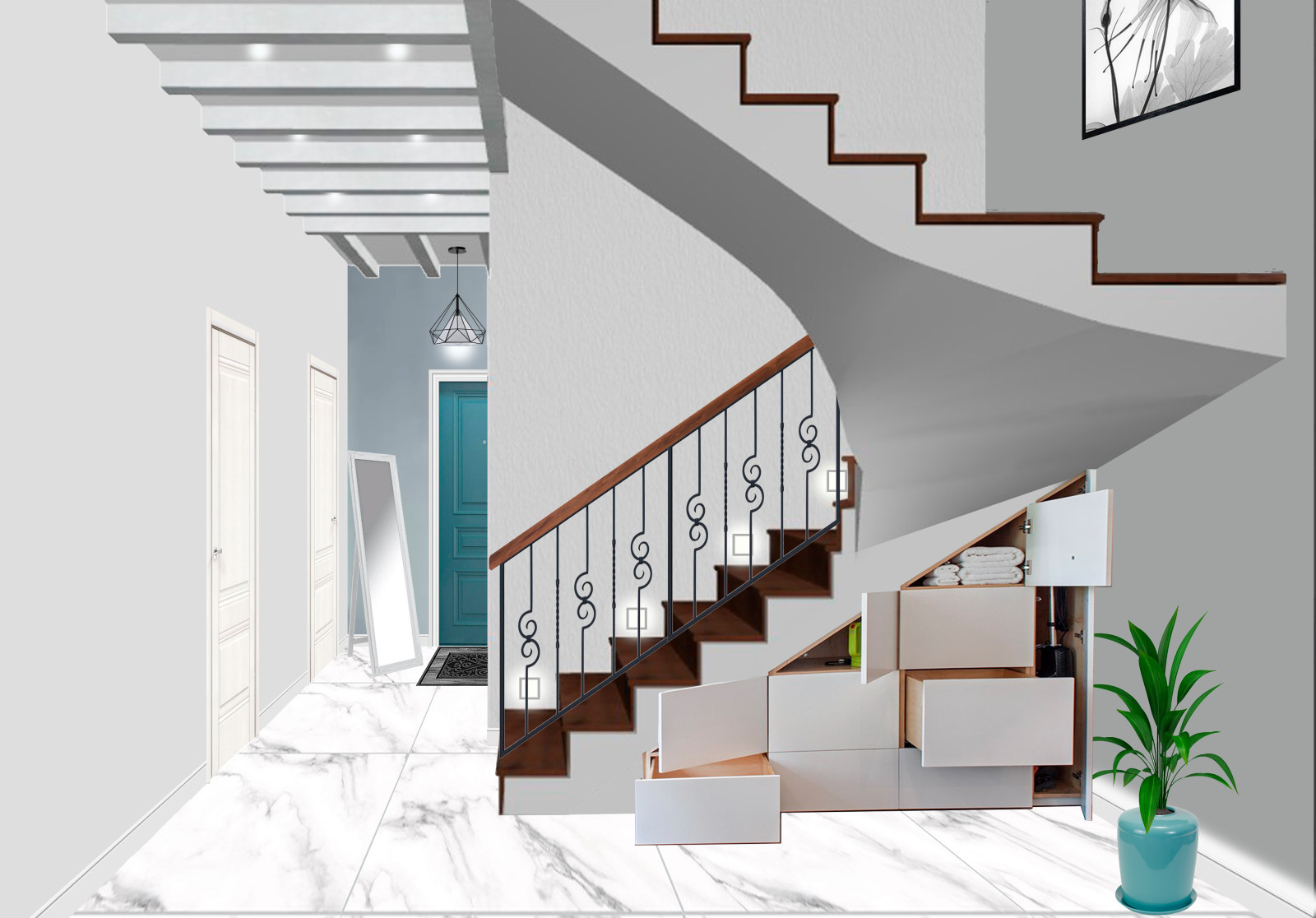 Таунхаус в ЖК "Совушки" Эскизный проект.