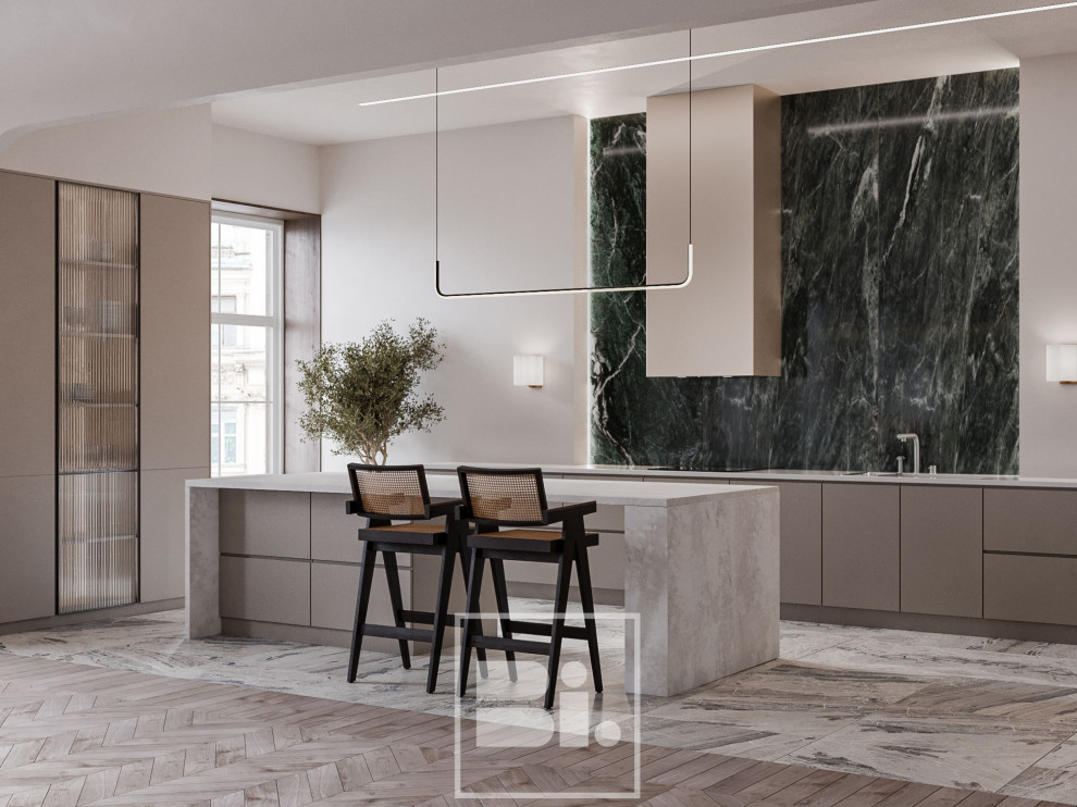 Проект кухни-гостиной в г. Санкт-Петербург