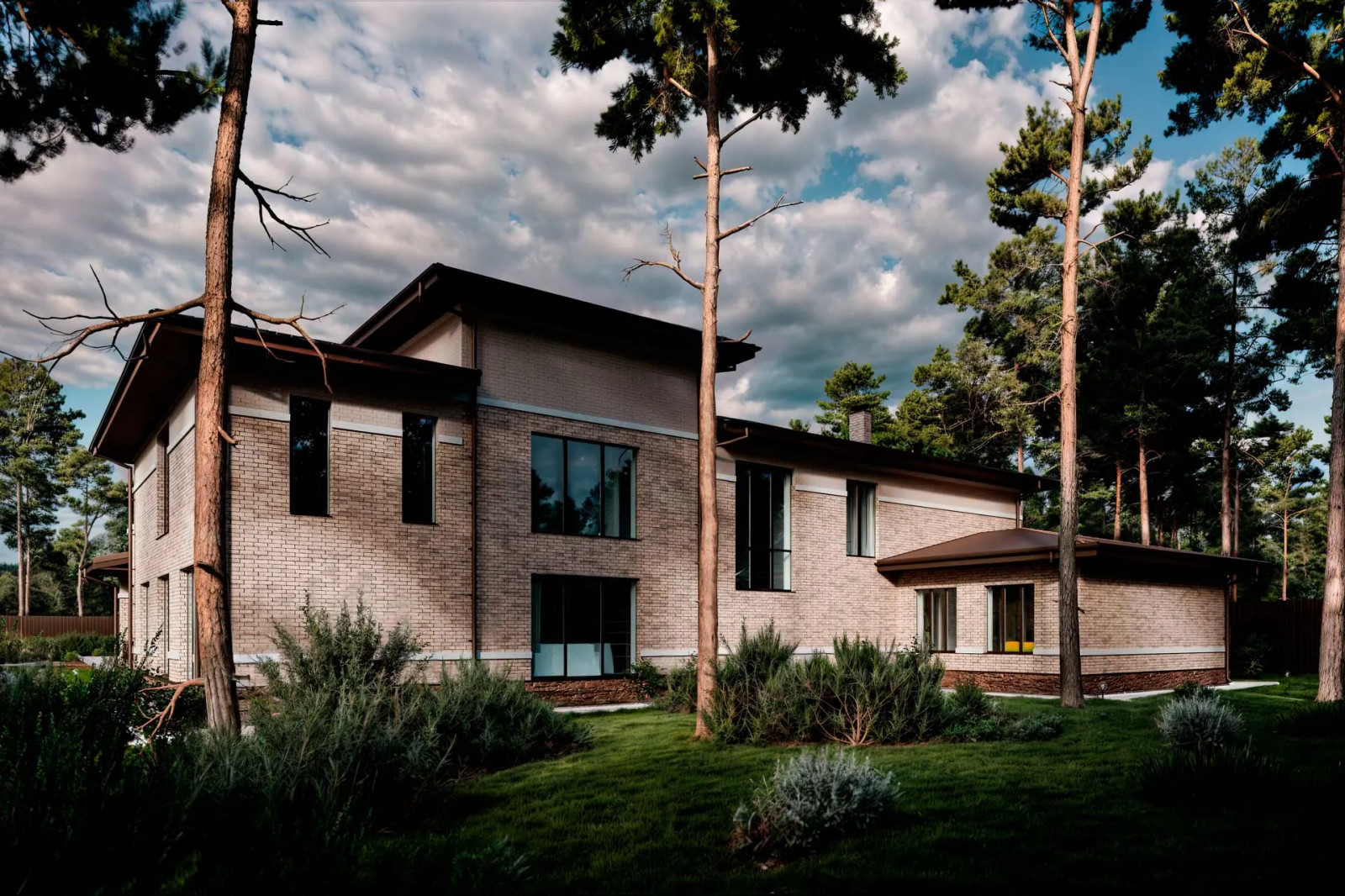 Двухэтажный дом в стиле Райта «ЗС 1000-22»